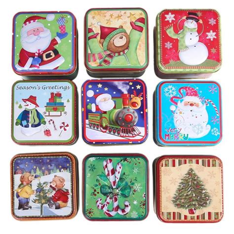 christmas tins metal tin box|christmas tins empty.